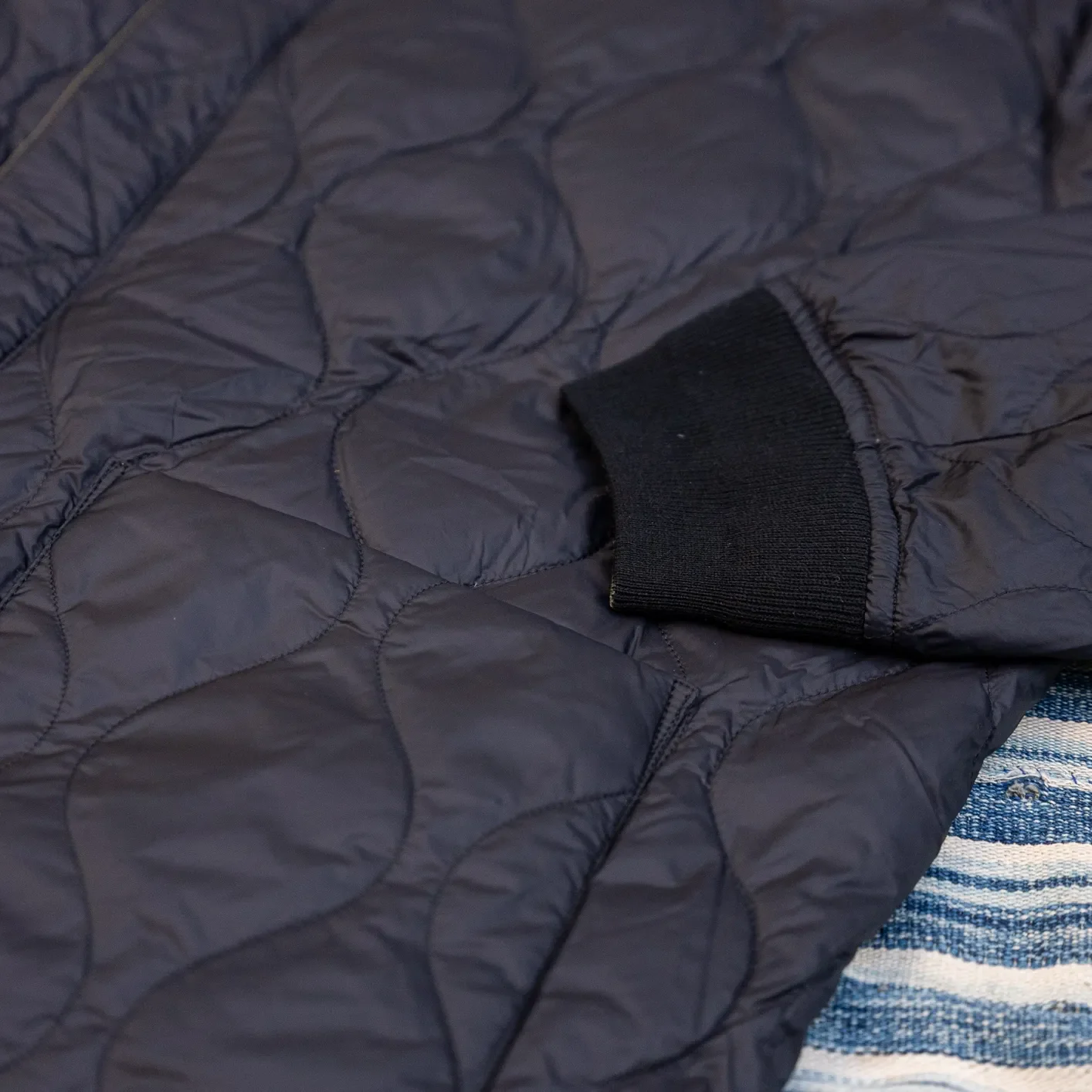 Taion Reversible MA-1 Down Jacket – Crazy Olive x Black / Japan Special - Image 9