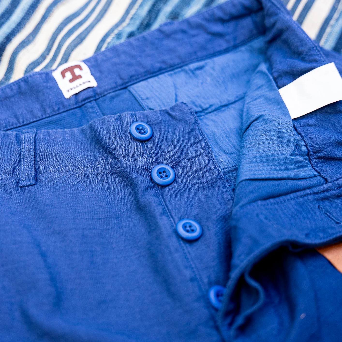 Tellason 8,5oz Slub Yarn Seaman Pant – French Worker Blue - Image 4