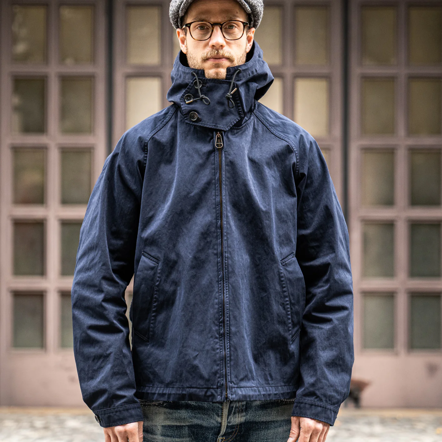 Ten C 13oz OJJ Anorak Jacket – Dark Navy - Image 3