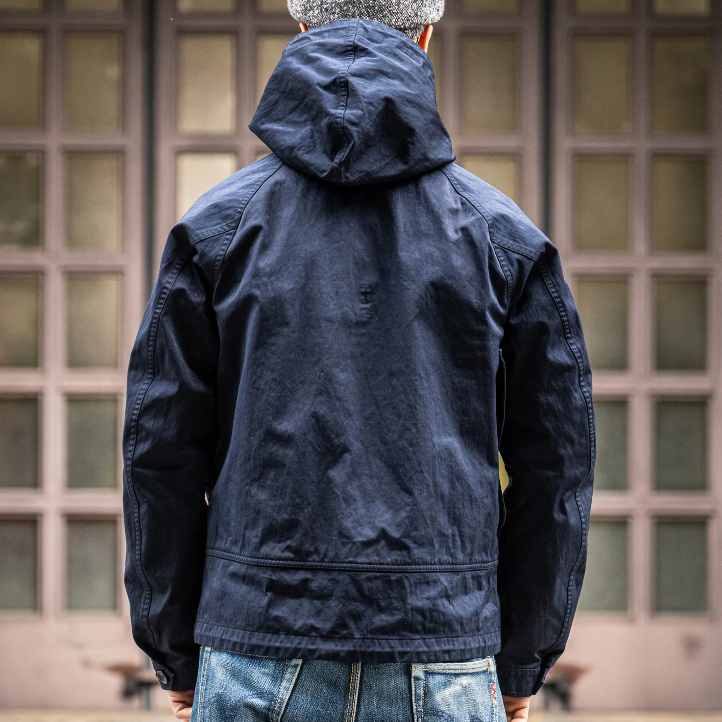 Ten C 13oz OJJ Anorak Jacket – Dark Navy - Image 6