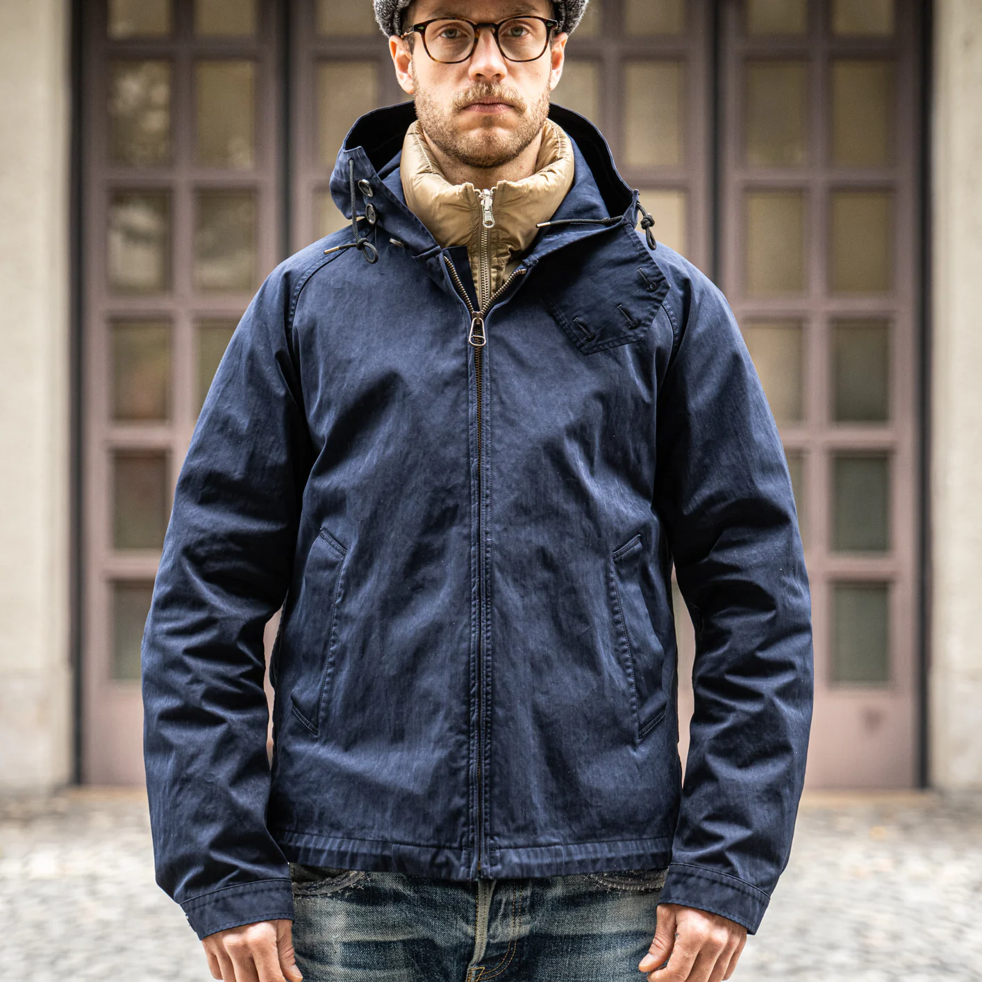 Ten C 13oz OJJ Anorak Jacket – Dark Navy - Image 9