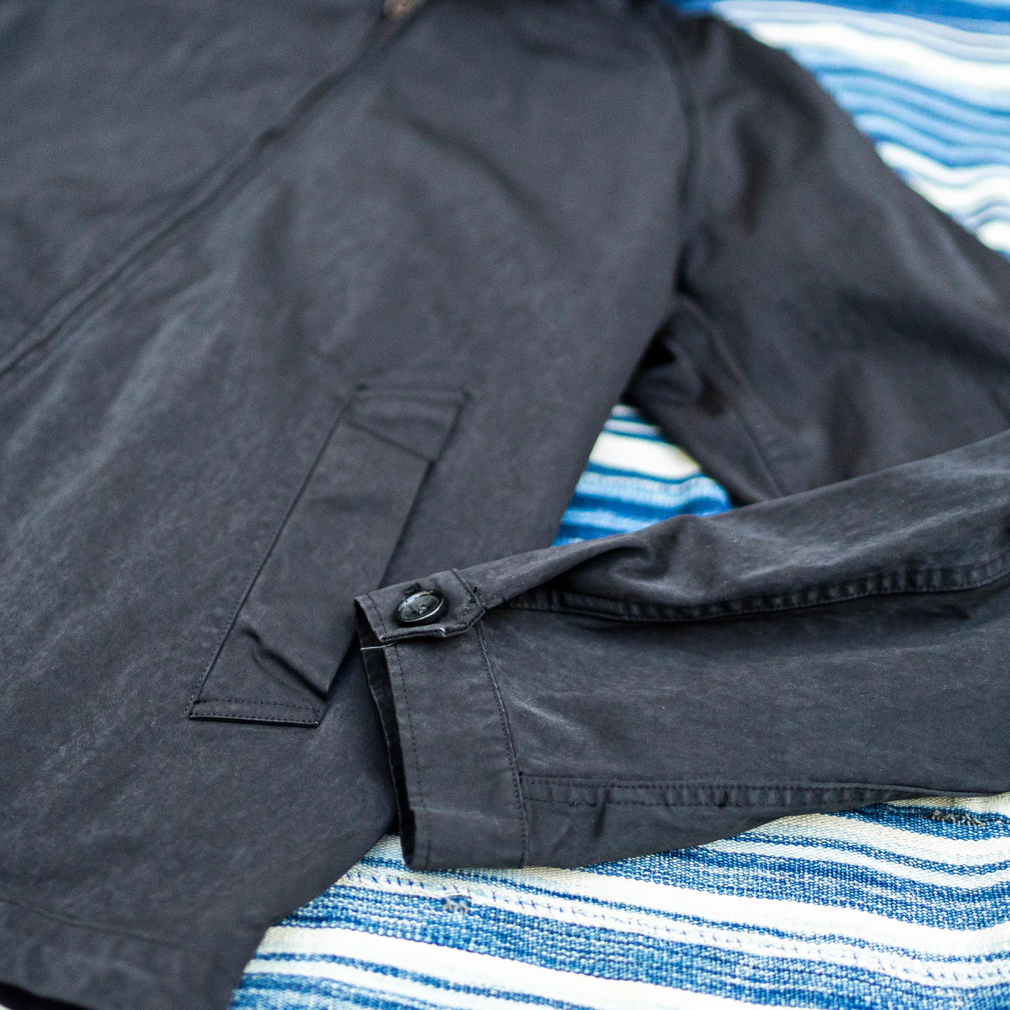 Ten C 13oz OJJ Anorak Jacket – Black - Image 4