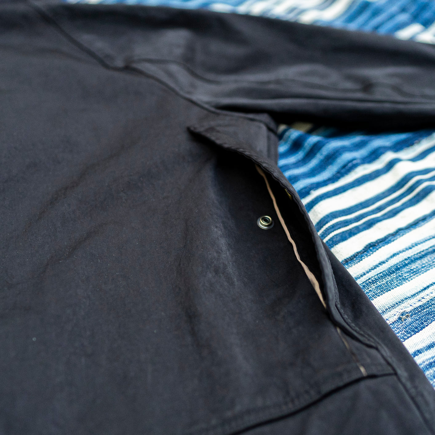 Ten C 13oz OJJ Anorak Jacket – Black - Image 6