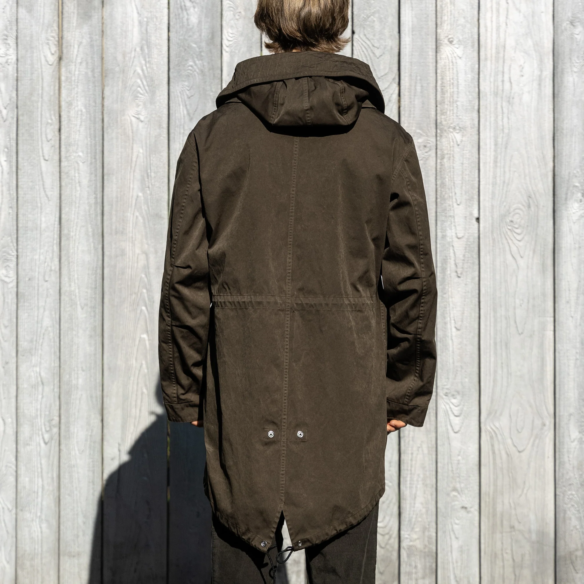 TEN C 13oz OJJ Parka – Dark Olive - Image 8