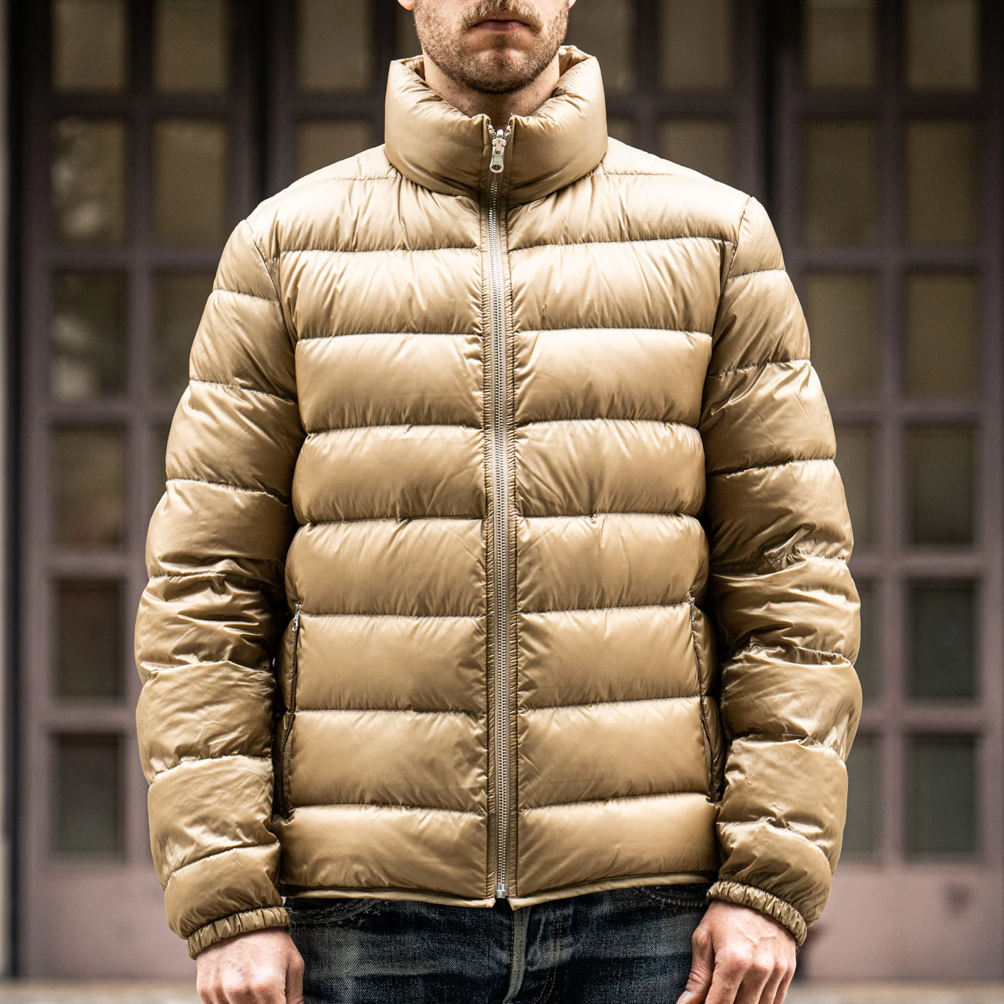Ten C Down Liner Jacket – Light Khaki - Image 3