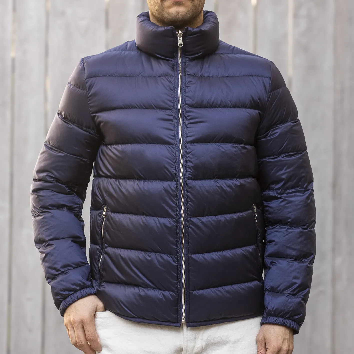 Ten C Down Liner Jacket – Navy