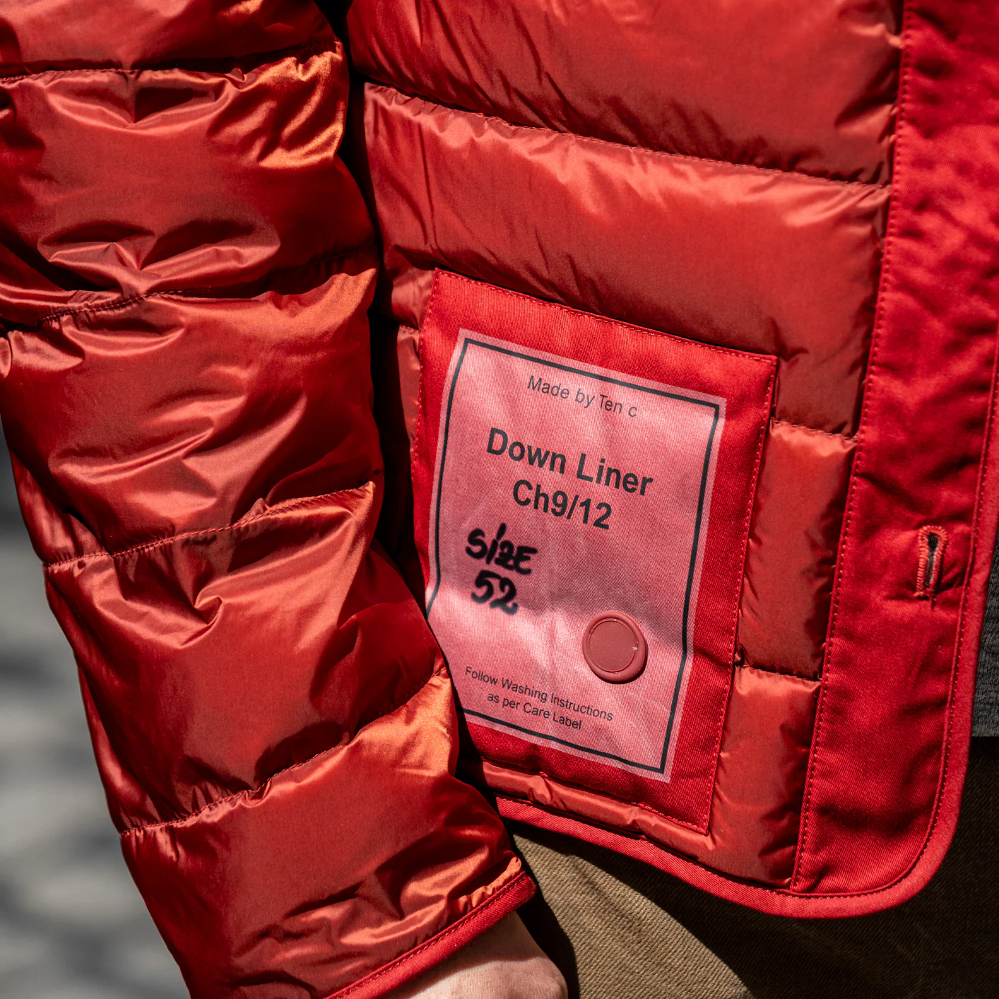 Ten C Basic Down Liner - Red - Image 7