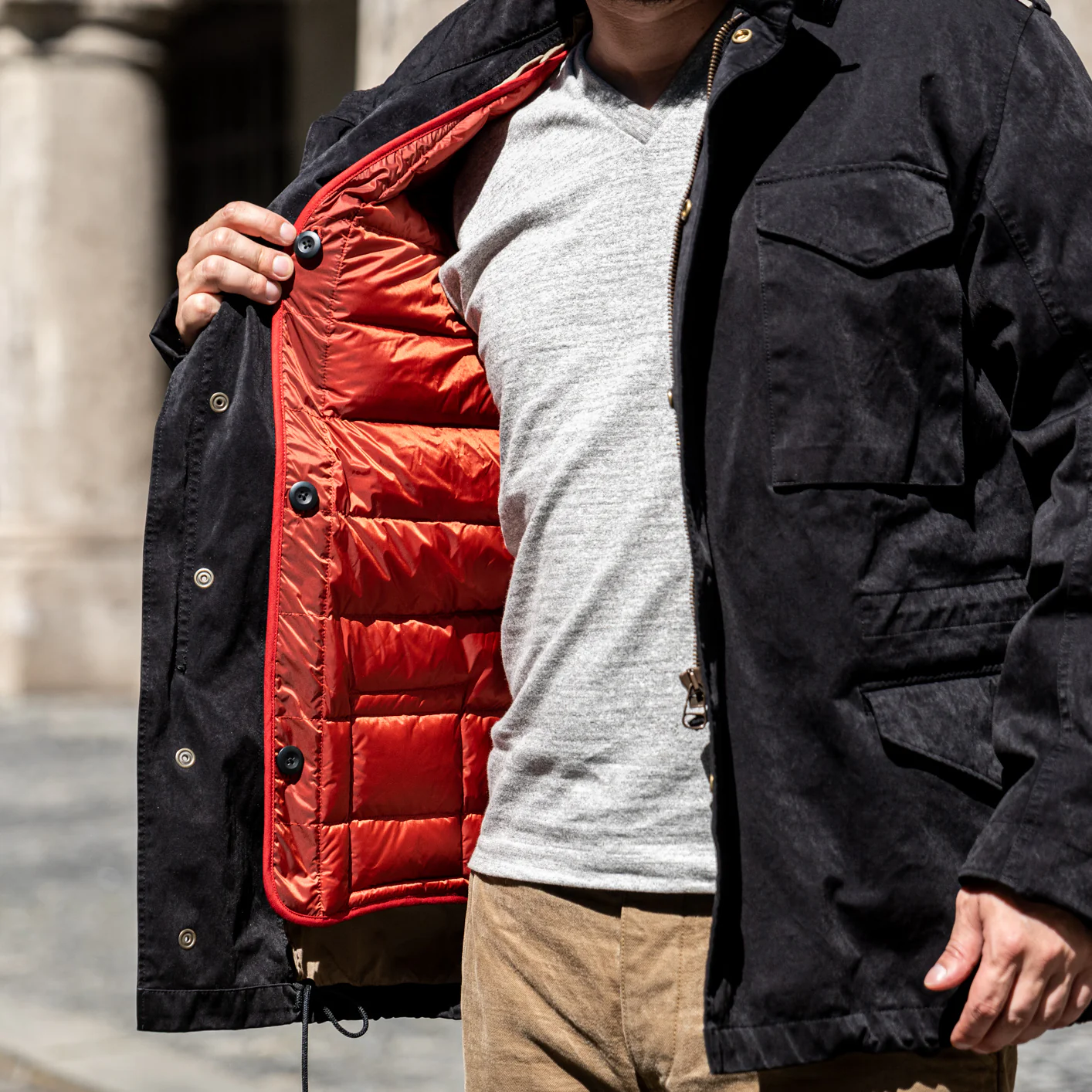 Ten C Basic Down Liner - Red - Image 8