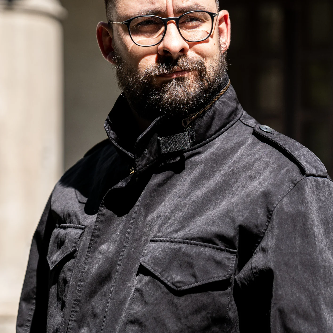 Ten C 13oz OJJ Field Jacket - Black - Image 4