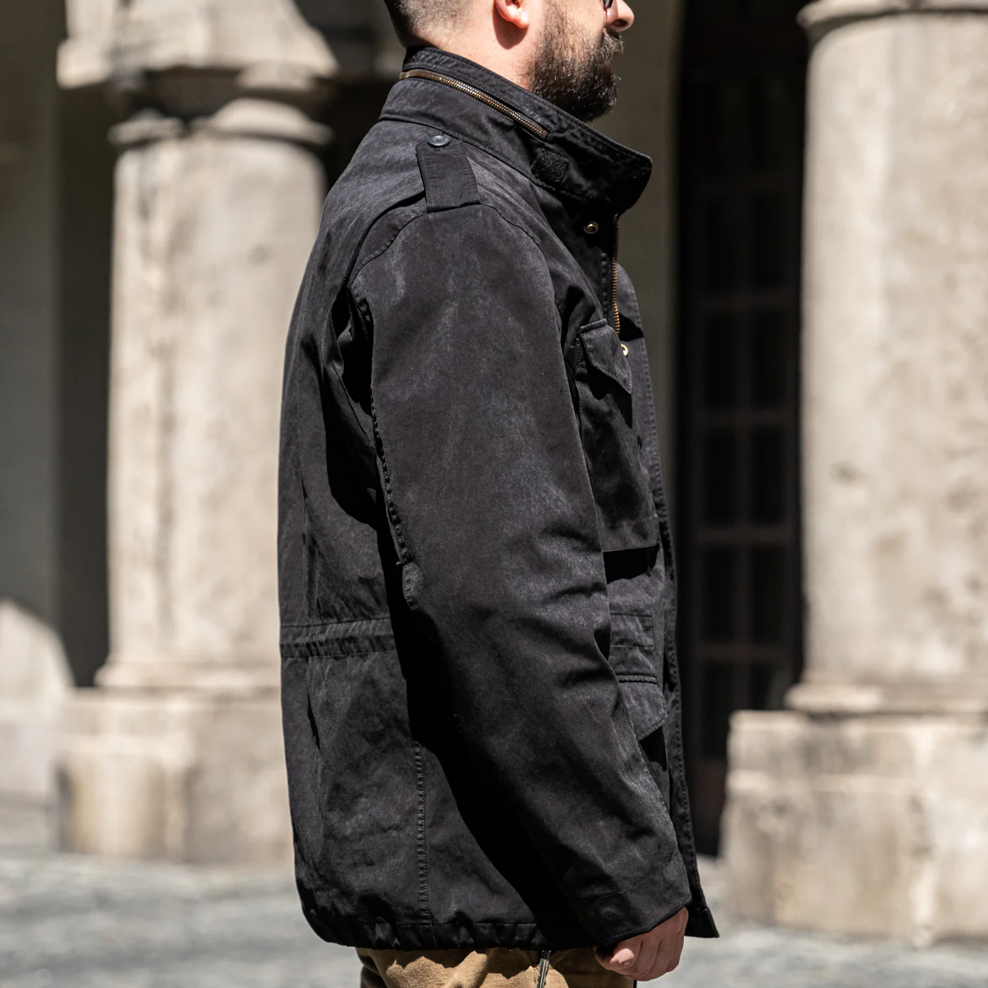 Ten C 13oz OJJ Field Jacket - Black - Image 5