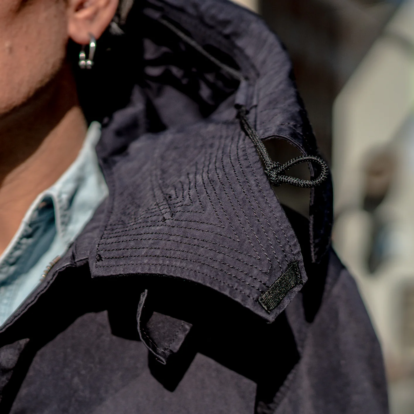 TEN C 13oz OJJ Parka - Navy - Image 4
