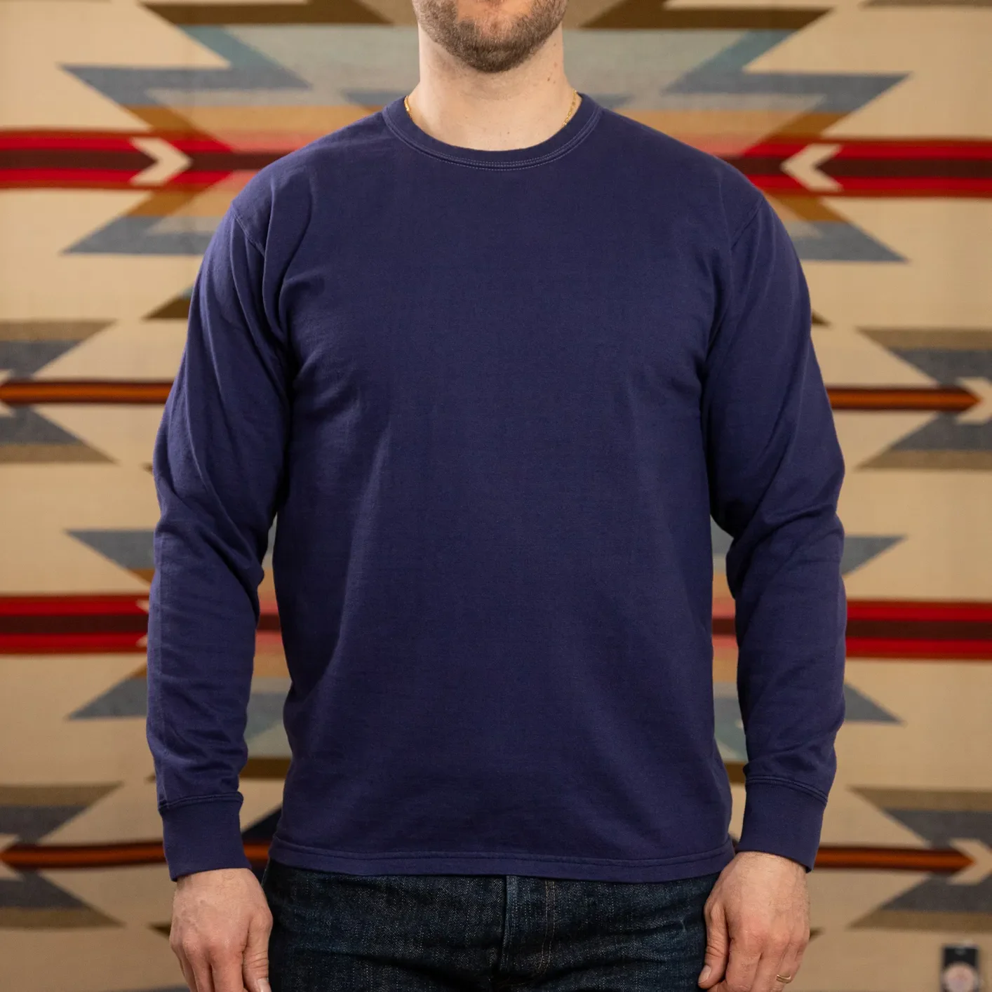 The Flat Head THCL 9.7oz Heavyweight Loopwheeled Longsleeve – Eggplant