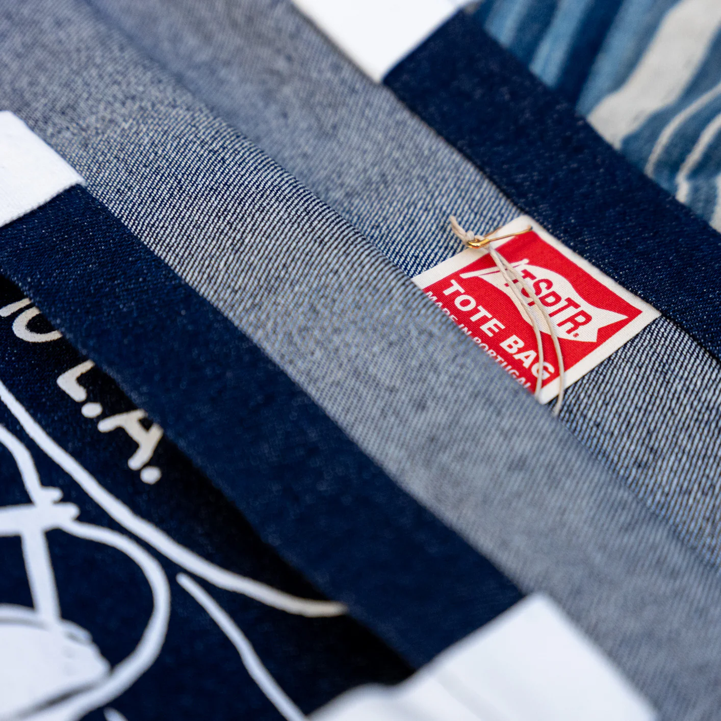 TSPTR Peanuts ‘Wheels’ Denim Tote Bag – Indigo / Snoopy - Image 3