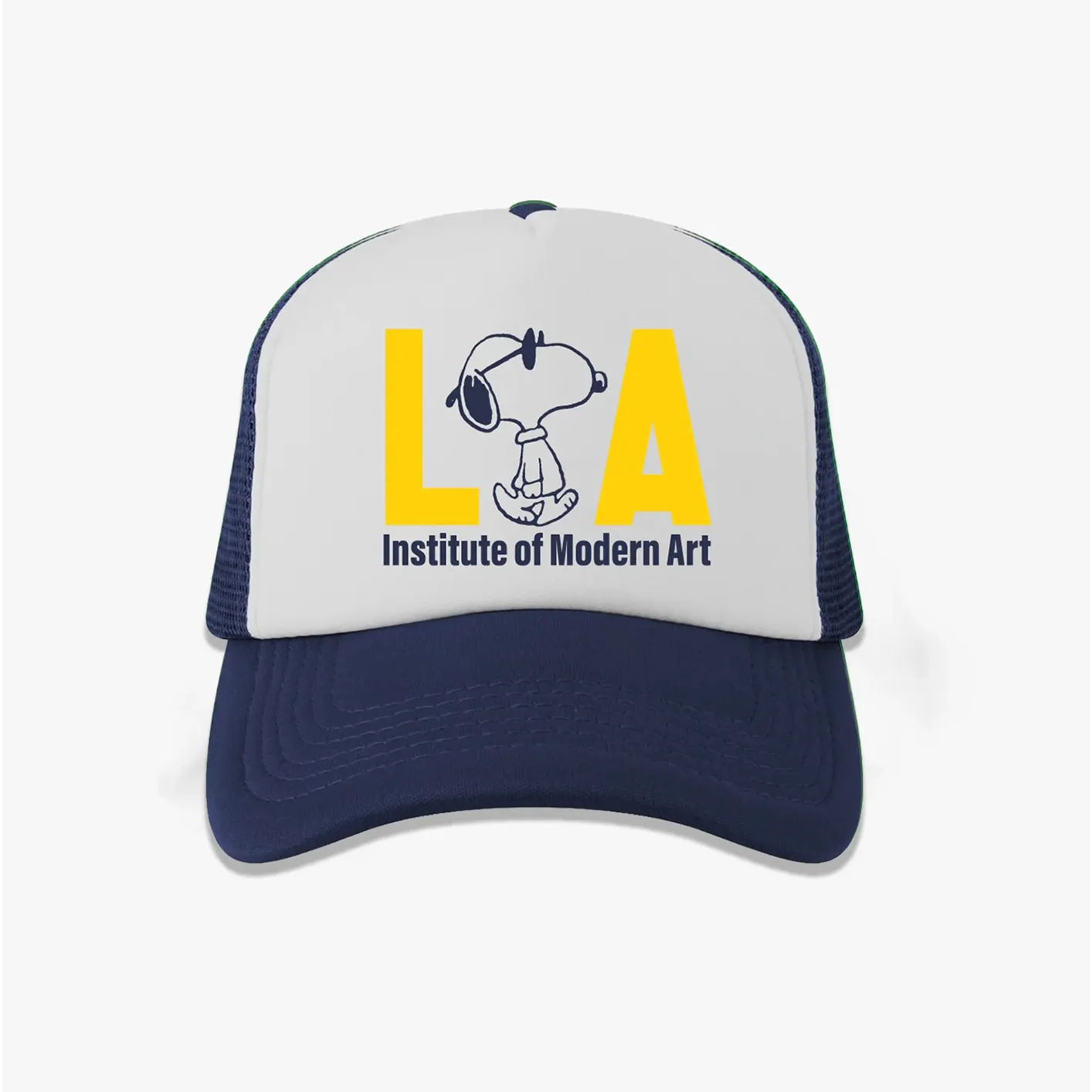 TSPTR x Peanuts ‘LA Arts‘ Trucker Cap – Navy / White