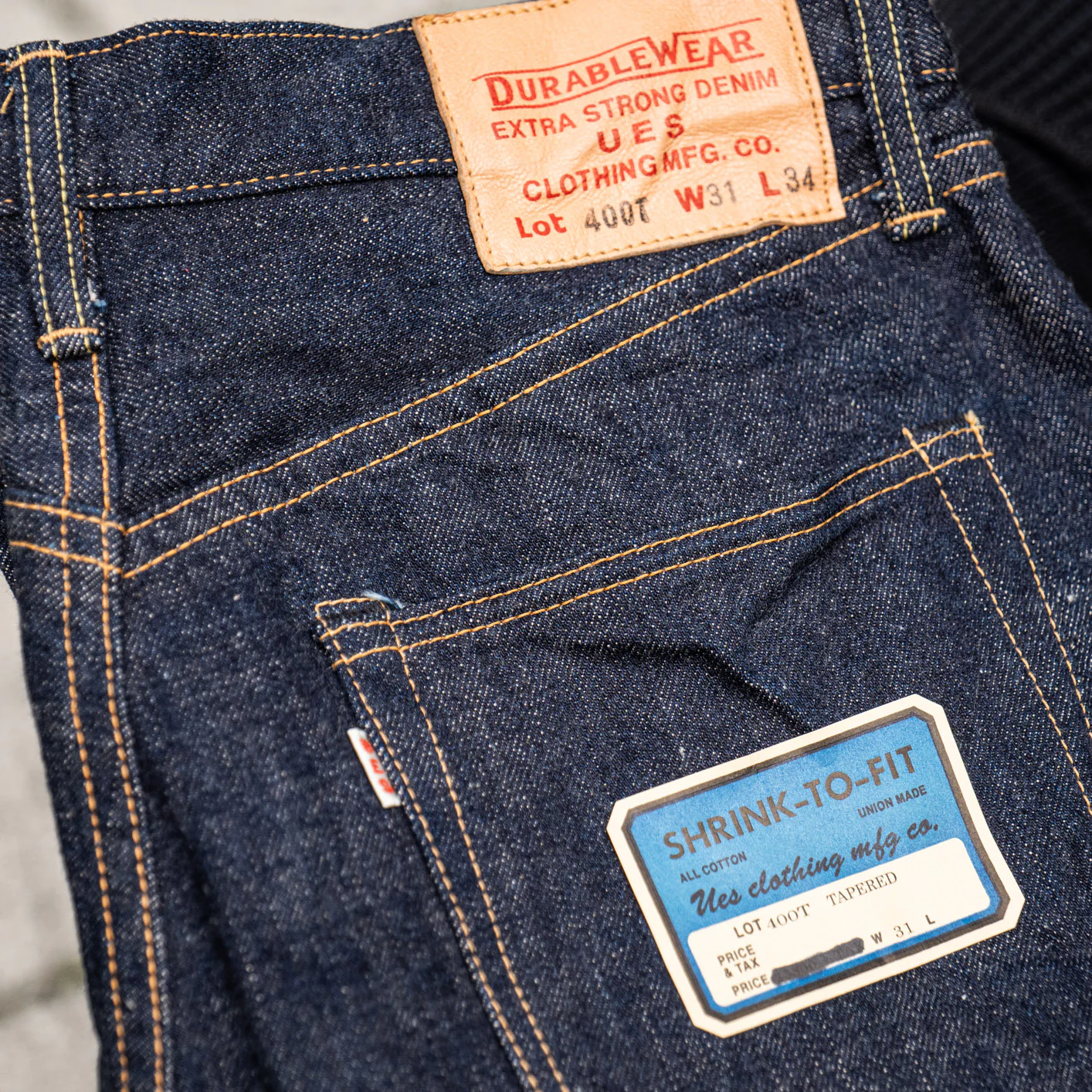 UES 400-T 14,9oz Tapered Jeans - Image 7
