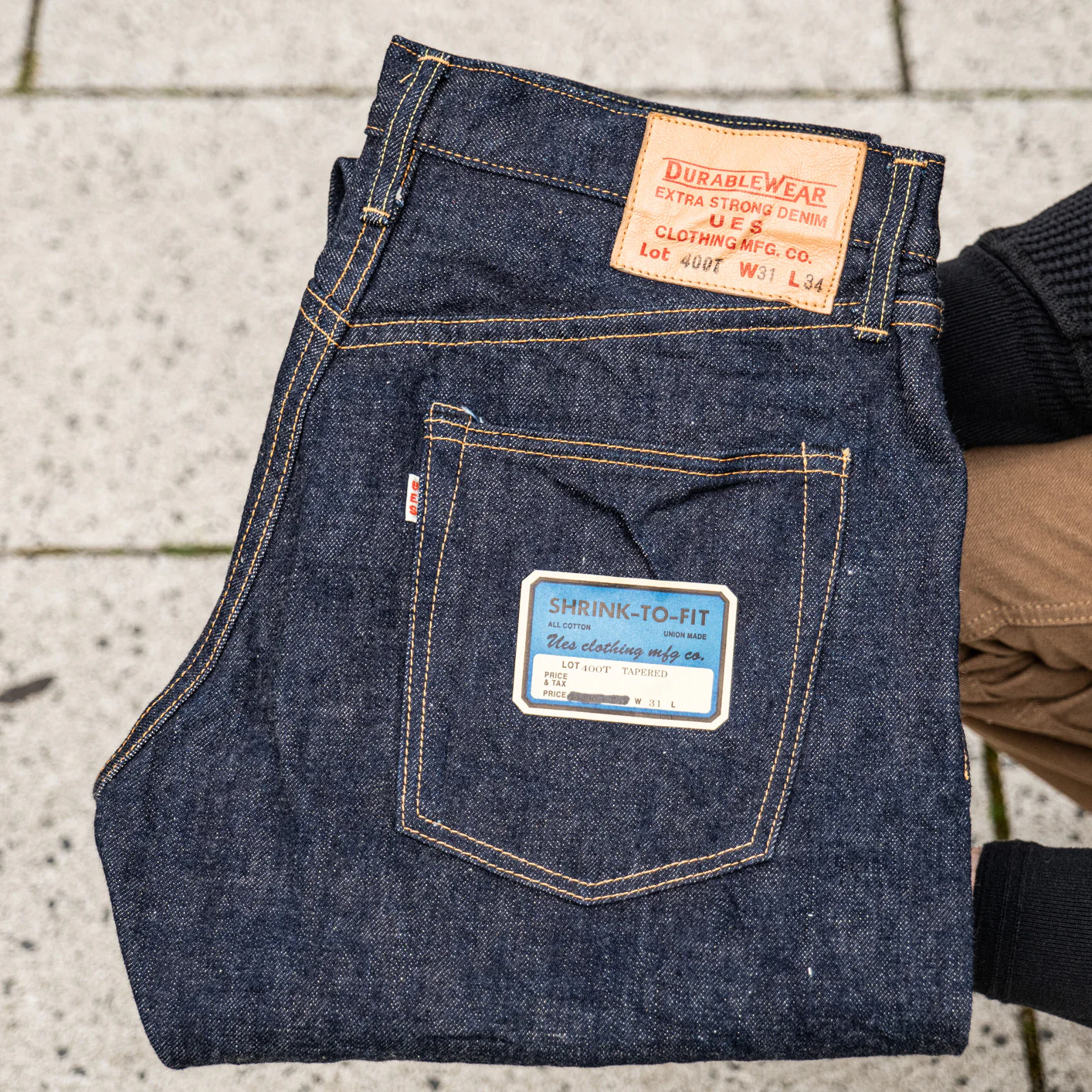 UES 400-T 14,9oz Tapered Jeans - Image 8