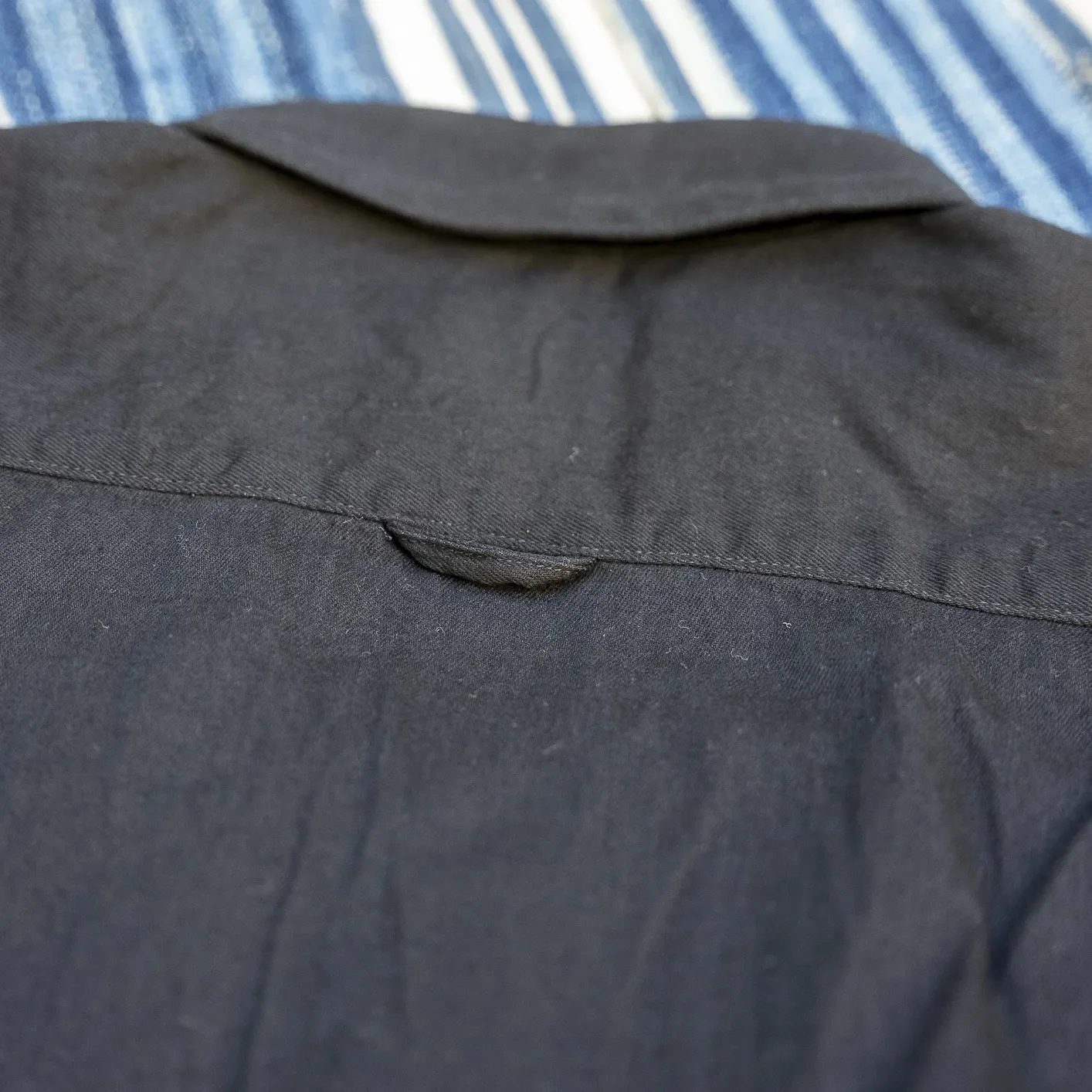UES 6oz Sulphur Dyed Denim B.D.-Shirt - Black - Image 5