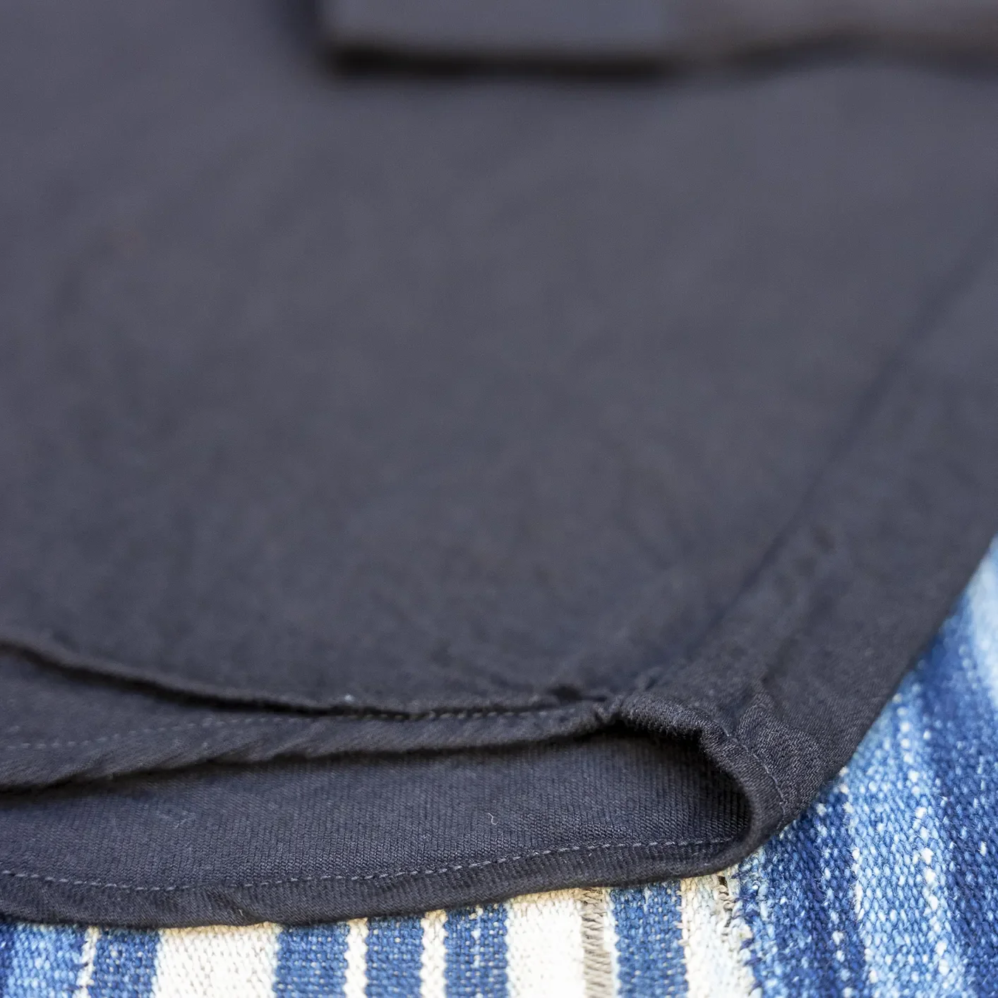 UES 6oz Sulphur Dyed Denim B.D.-Shirt - Black - Image 6