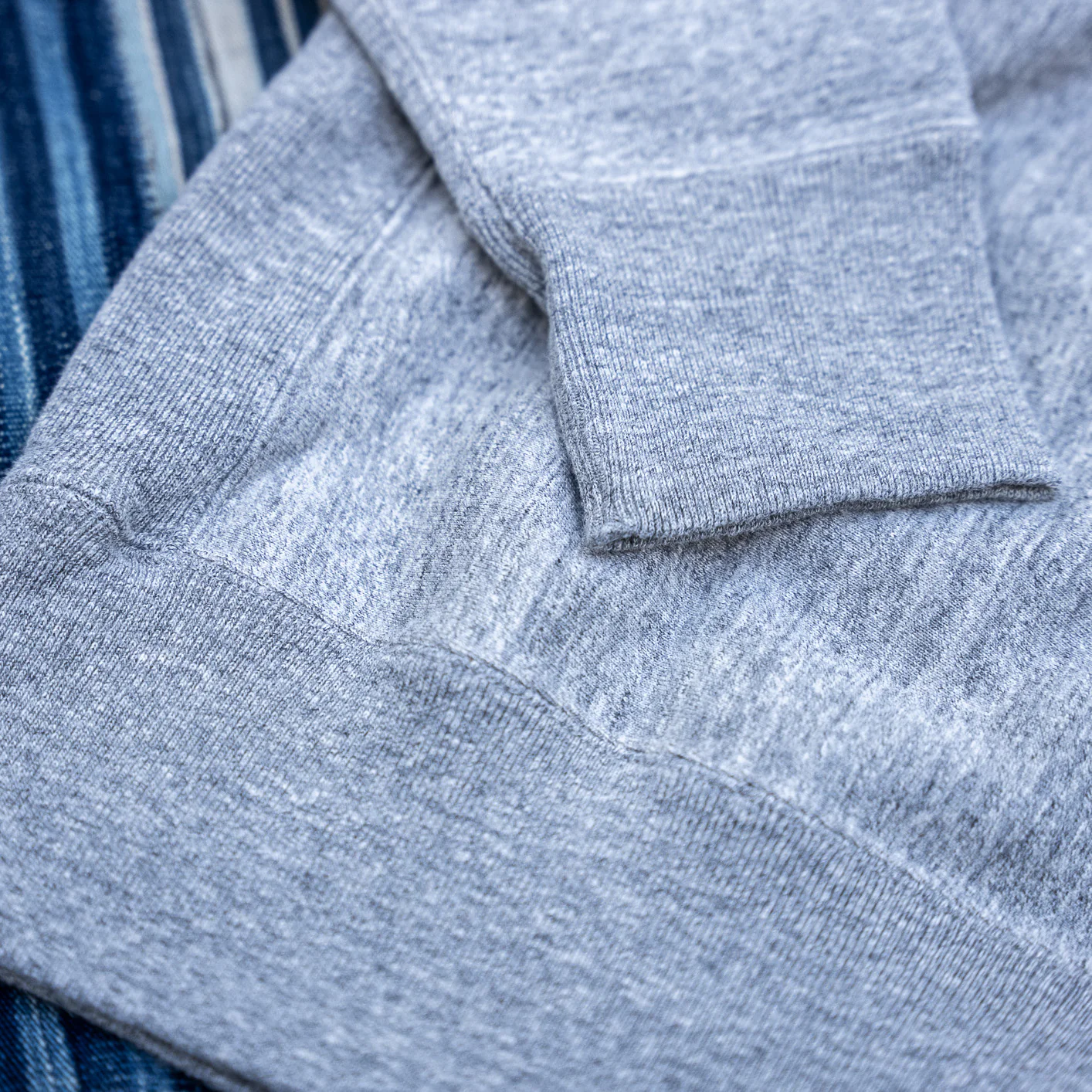 UES Puca Purcara Heavyweight Loopwheel Sweatshirt – Heather Gray - Image 3