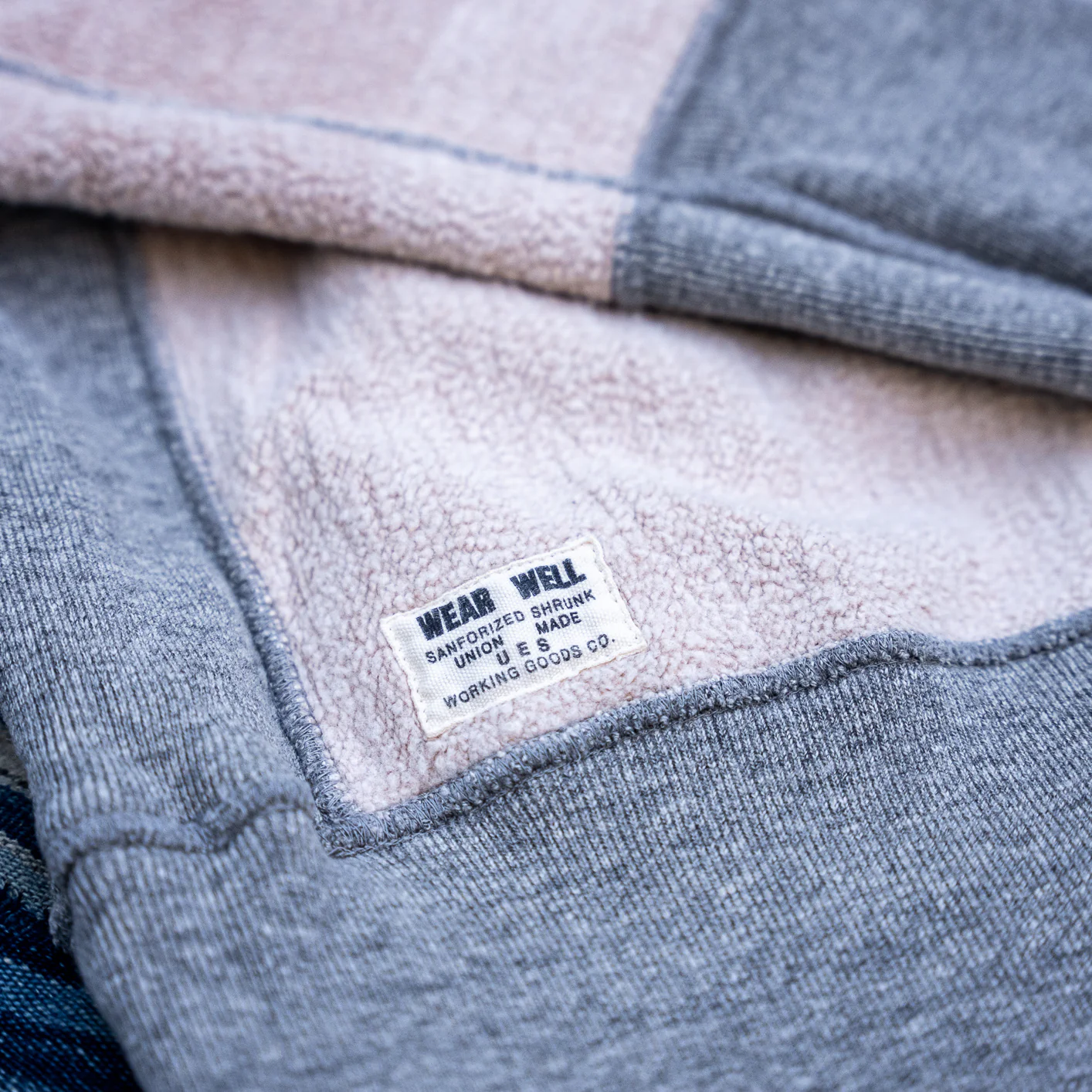 UES Puca Purcara Heavyweight Loopwheel Sweatshirt – Heather Gray - Image 4