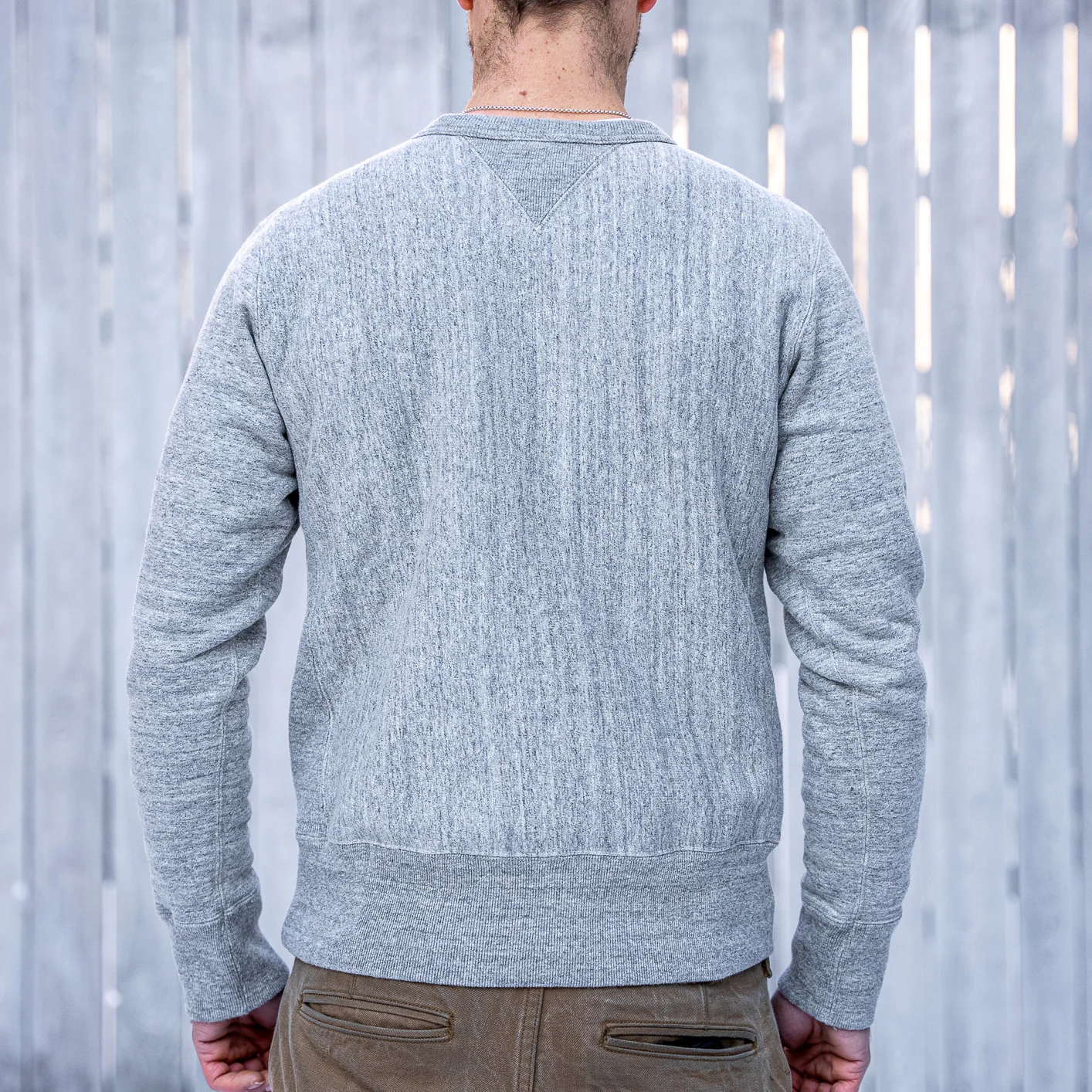 UES Puca Purcara Heavyweight Loopwheel Sweatshirt – Heather Gray - Image 7