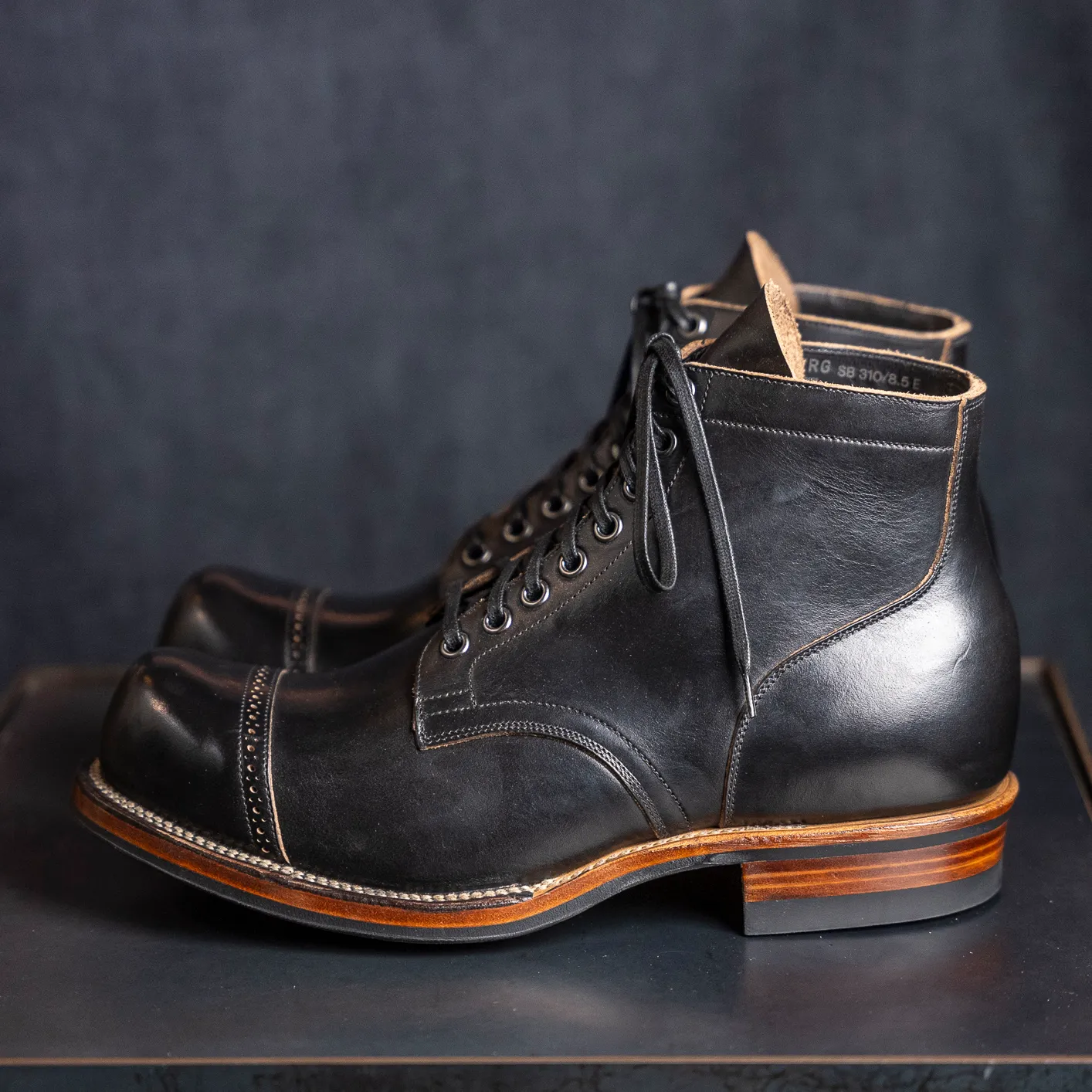 Viberg x Statement 310 Service Boot - Limited Special Make Up / Black Chromexcel - Image 4