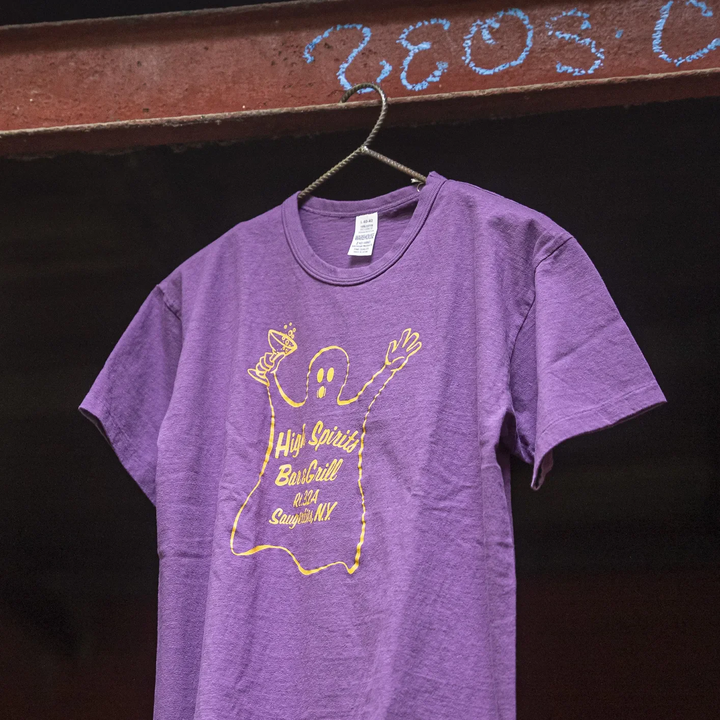 Warehouse & Co. Lot 4064 'High Spirits' 2nd Hand Collection T-Shirt - Purple - Image 4