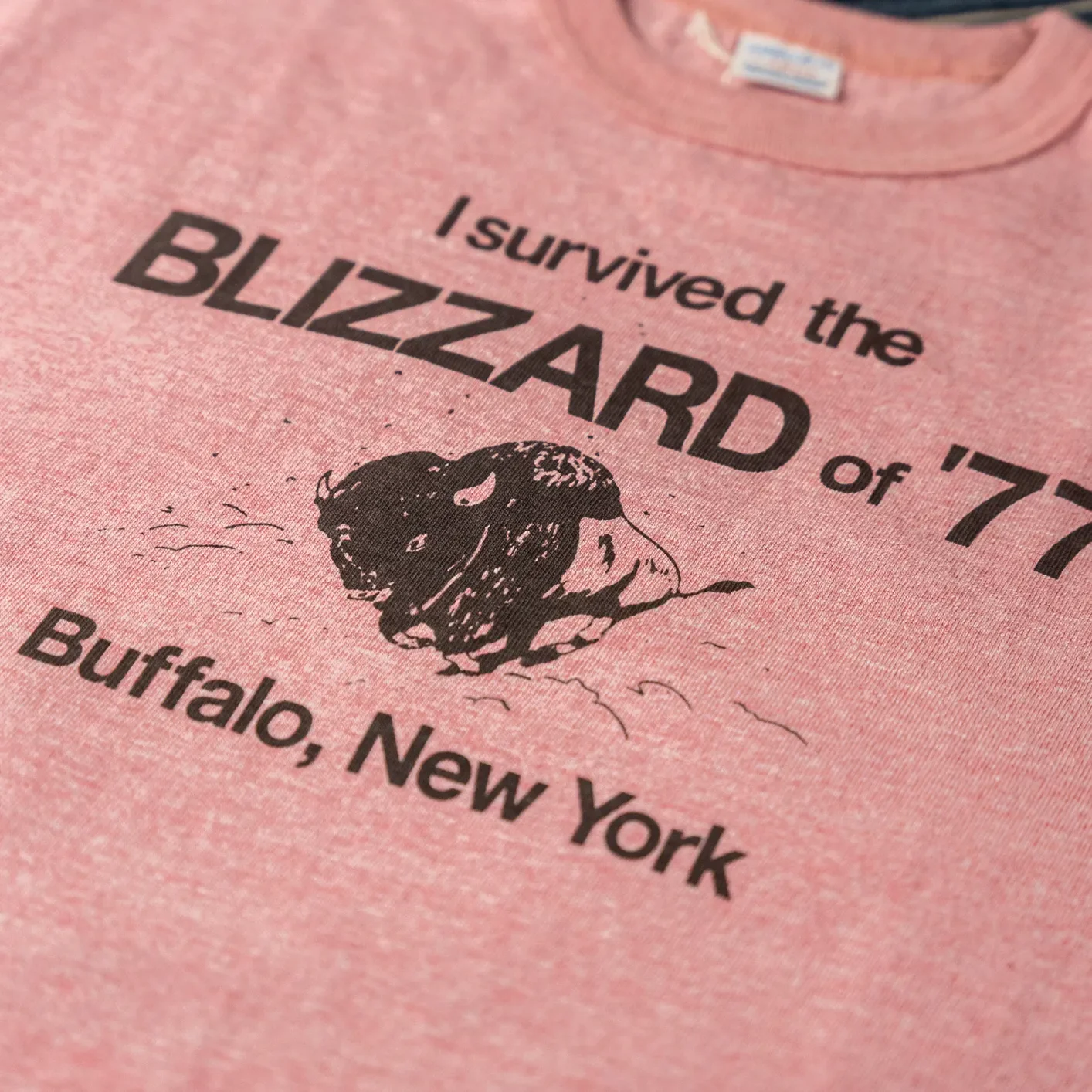 Warehouse Co. Lot 4096 ‘Blizzard’ 88/12 Loopwheeled T-Shirt – Red Heather - Image 3