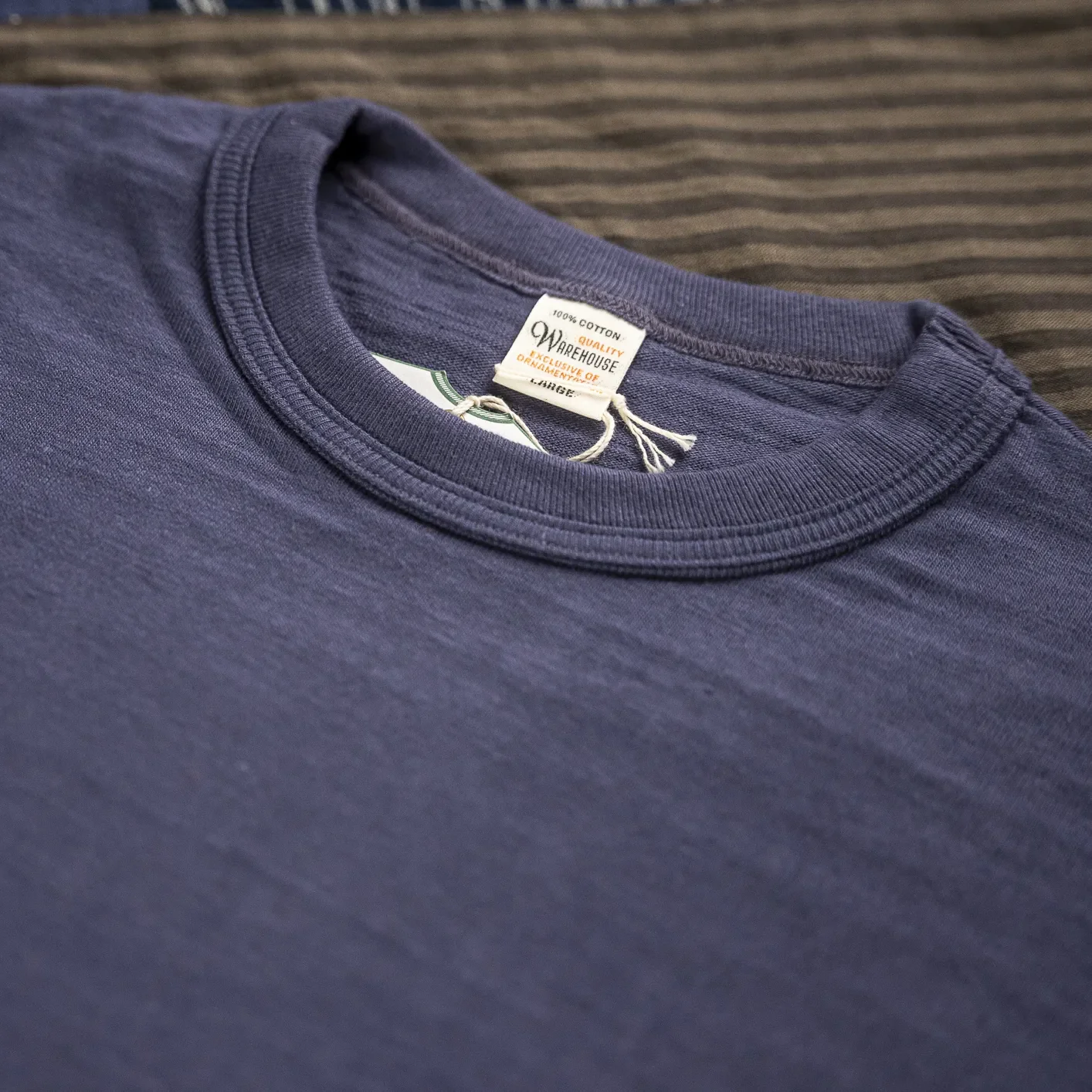 Warehouse Co. Lot 4601 Loopwheeled Slub Yarn T-Shirt - Eggplant - Image 2
