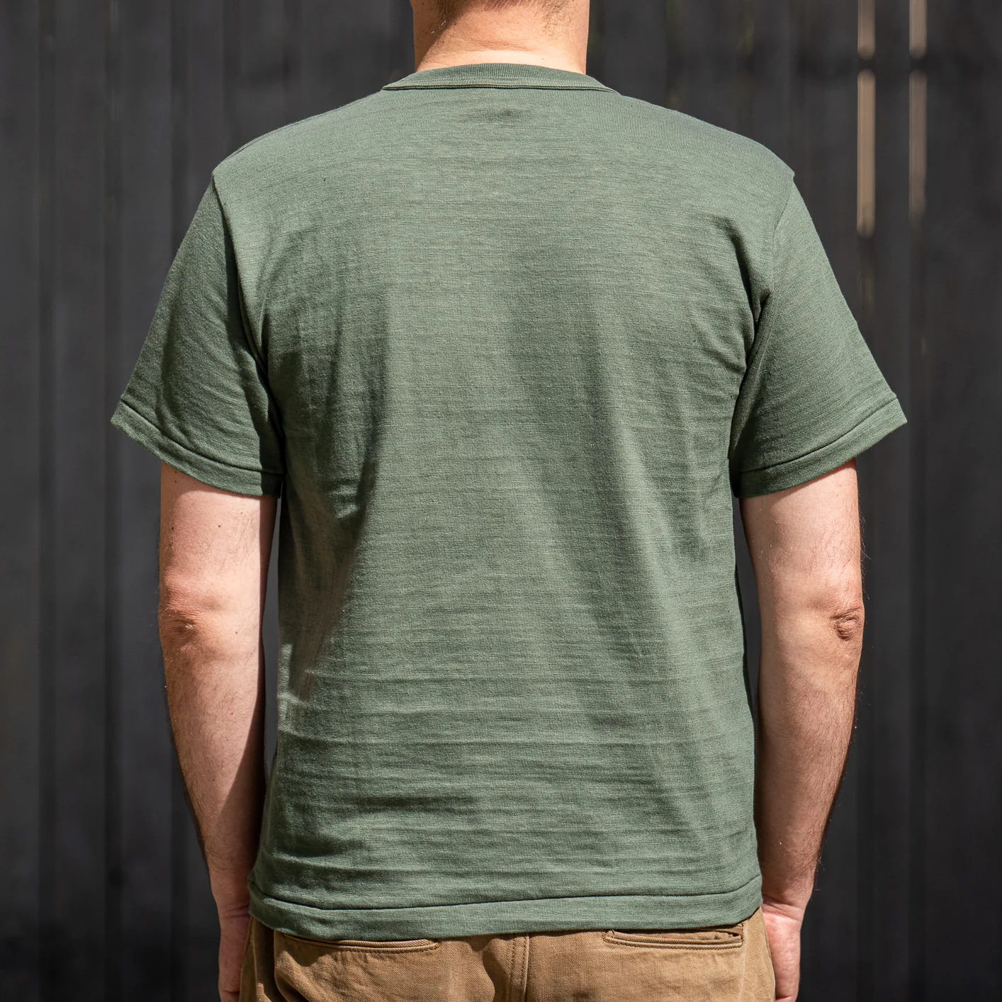 Warehouse Co. Lot 4601 Loopwheeled Slub Yarn T-Shirt - Green - Image 3