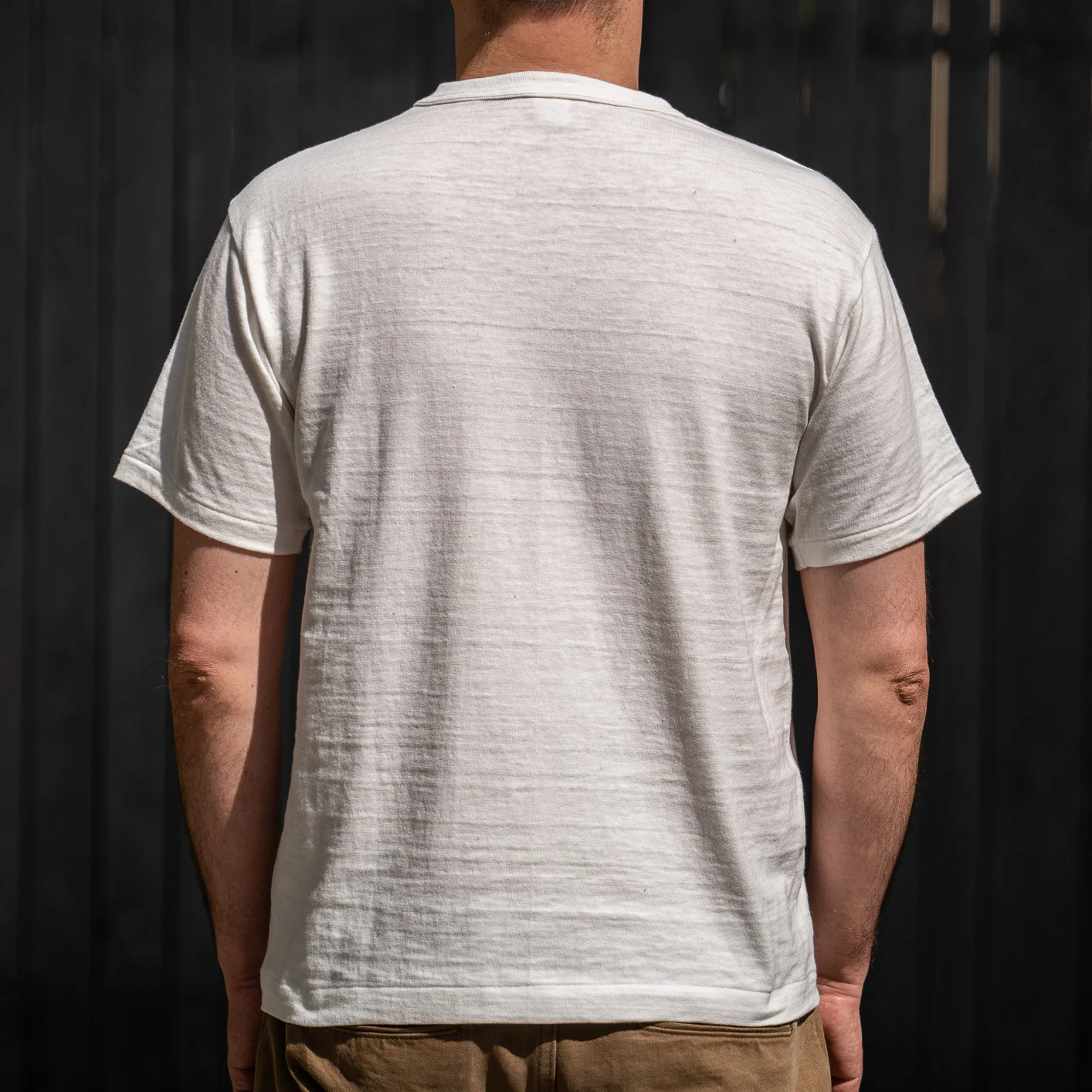 Warehouse Co. Lot 4601 Loopwheeled Slub Yarn T-Shirt - Off-White - Image 4