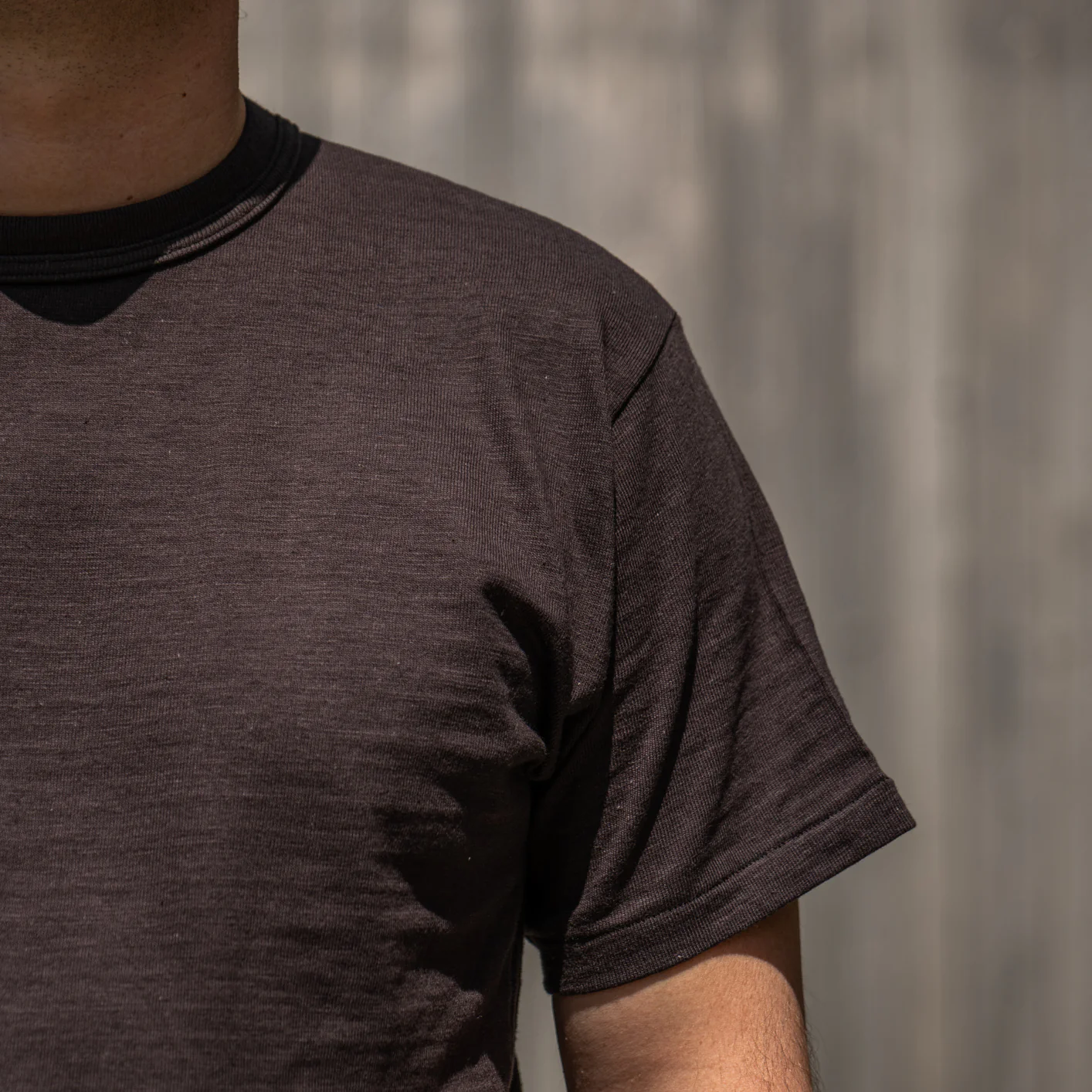 Warehouse Co. Lot 4601 Loopwheeled Slub Yarn T-Shirt - Sumikuro Black - Image 3