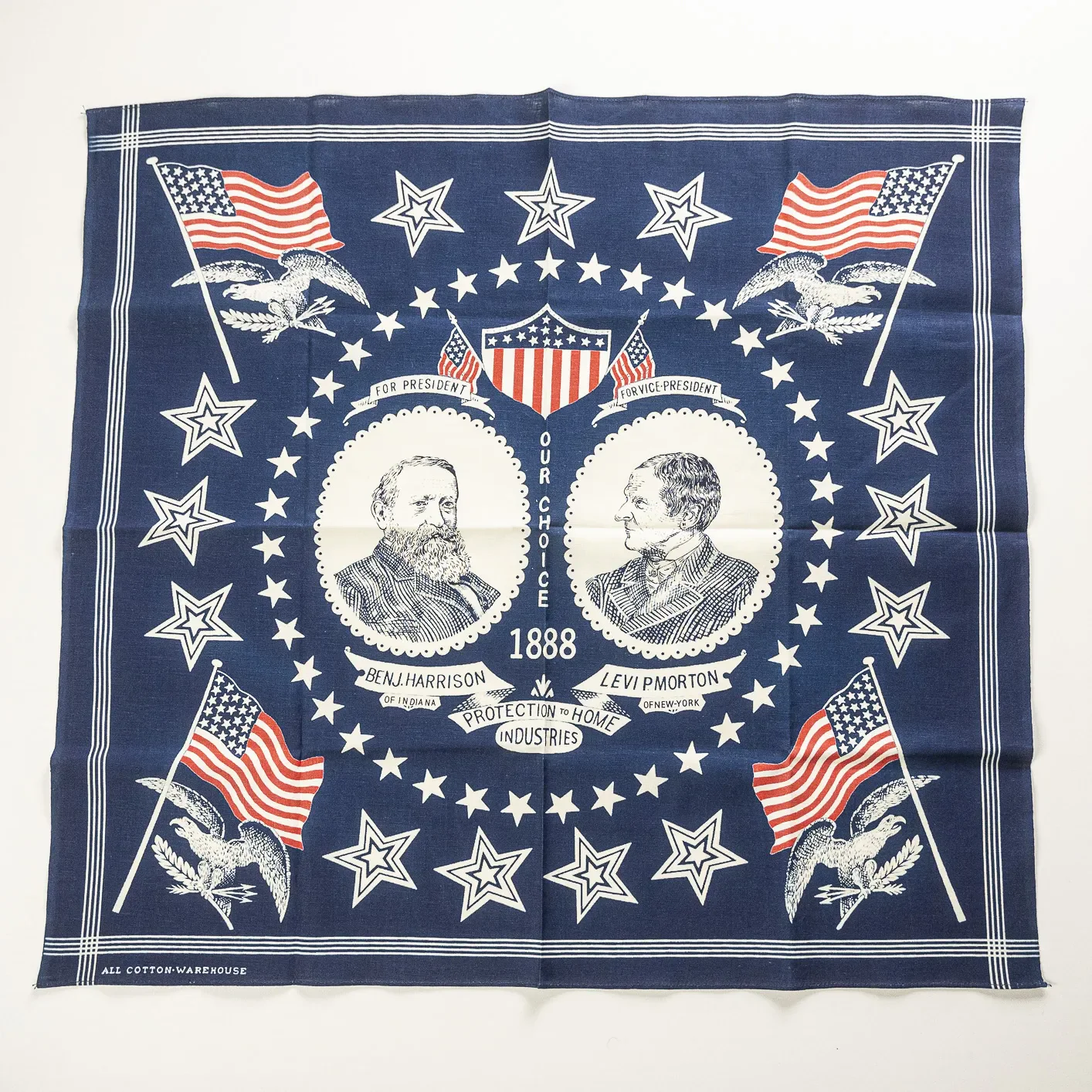 Warehouse Co. Lot 5245 ‘Our Choice’ Selvedge Bandana - Indigo Dyed