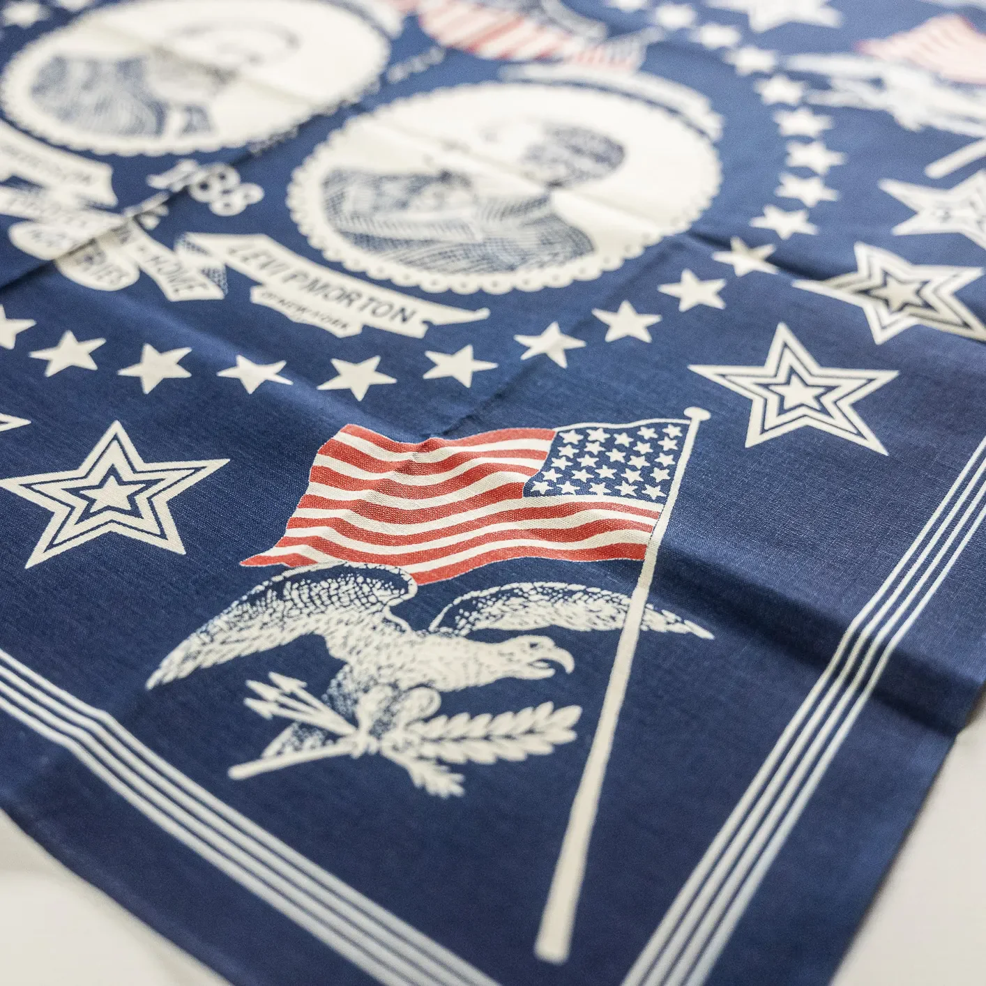 Warehouse Co. Lot 5245 ‘Our Choice’ Selvedge Bandana - Indigo Dyed - Image 2