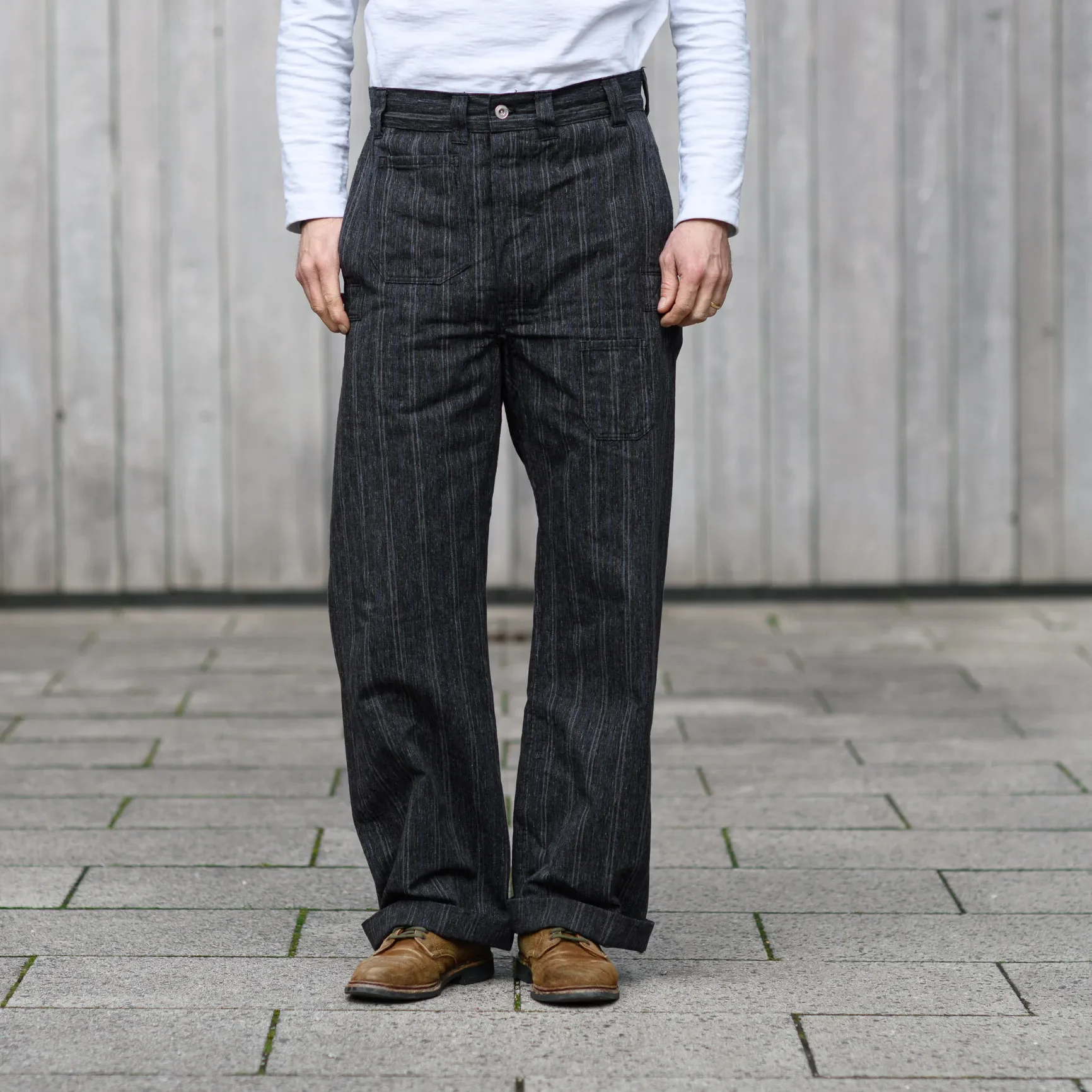 Warehouse Co. x John Gluckow Lot JG-01 1910s Netmaker's Trousers - Wide Straight